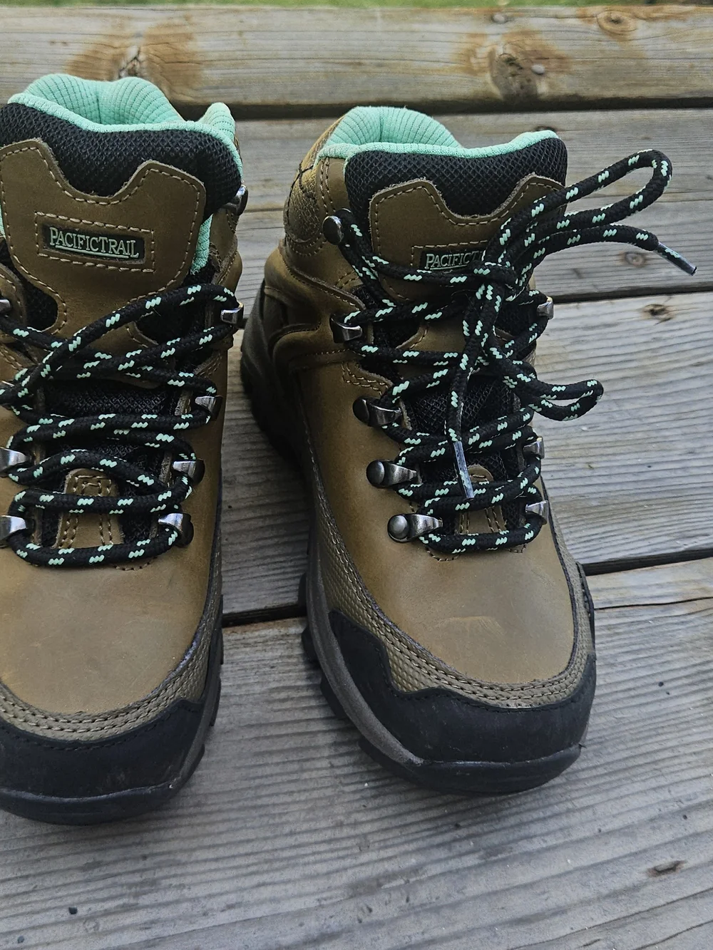 Rainier Kids Hiking Boots Kids Shoe Size 13, Color: Beige/Khaki